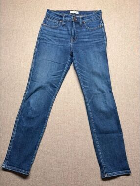 Madewell Slim Straight Jeans Women's Size 28 Medium Wash Stretch Denim